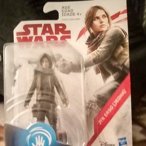 Star Wars Jyn Erso Jedha Rogue One Force Link 3.75 Inch Action Figure